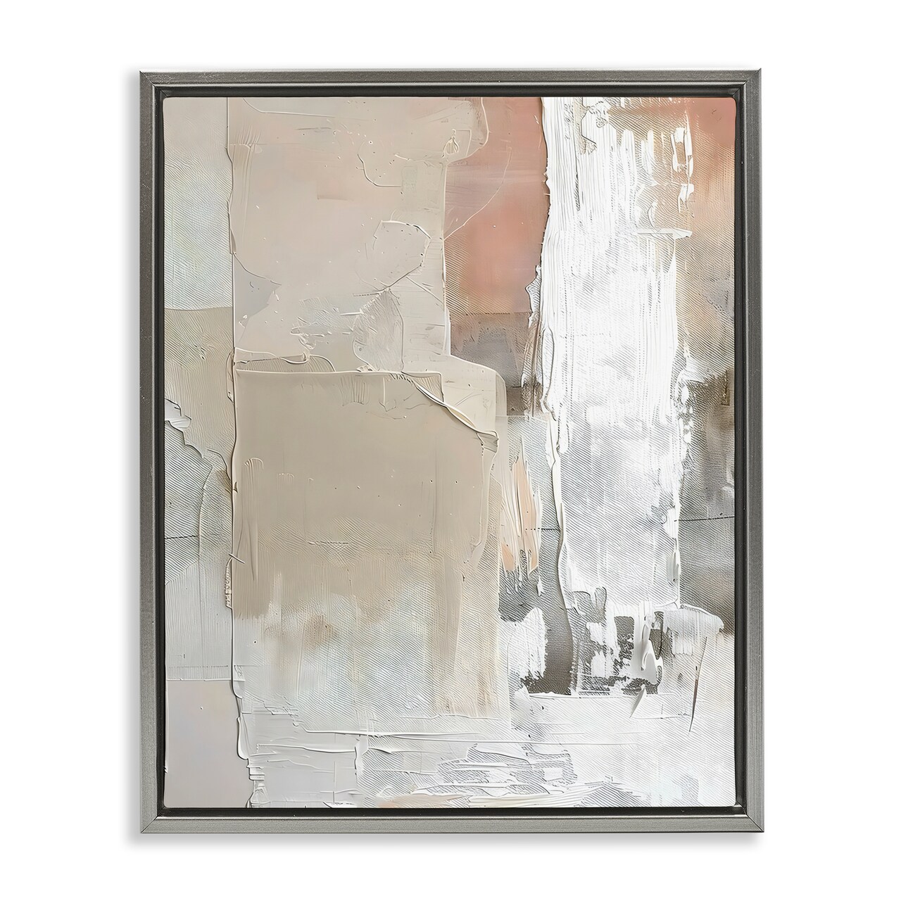 Stupell Industries Subtle Blush Abstract Floating Frame, design by Riley B